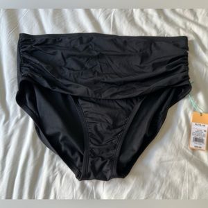 Target Kona Sol High-Waisted Black Bikini Bottoms Size XL (16-18)